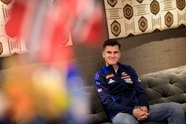 250305 Jakob Asserson Ingebrigtsen of the Norwegian national athletics team at a press event ahead of the 2025 European Athletics Indoor Championships on March 5, 2025 in Apeldoorn Photo Joel Marklund BILDBYRAN kod JM JM0651 bbeng friidrott athletics friidrett inomhus em 2025 em 2025 european athletics indoor championships em innendors innendors EM pressträff Norge Norway  Copyright: JOELxMARKLUND BB250305JM078