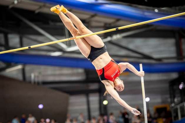 European Athletics Indoor Championships 2025 Apeldoorn, 08 03 2025 MOSER Angelica SUI European Athletics Indoor Championships 2025 on 08 03 25 in the Omnisport Arena in Apeldoorn Netherlands Copyright: xBEAUTIFULxSPORTS AxelxKohringx