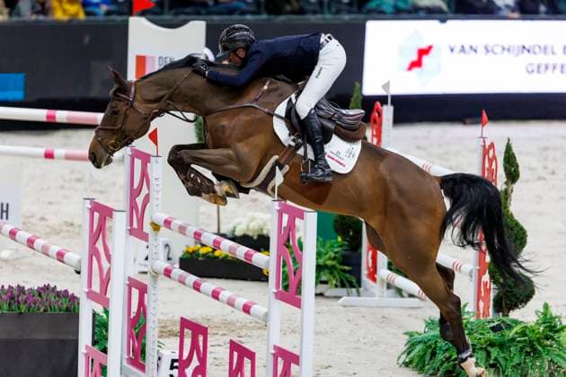 s HERTOGENBOSCH The Dutch Masters 2025, s HERTOGENBOSCH The Dutch Masters 2025 ECKERMANN Katrin GER , Iron Dames Dialou Blue PS CSI5 against the clock 1m40 International Jumping Competition s HERTOGENBOSCH, Brabanthallen 13 March 2025
