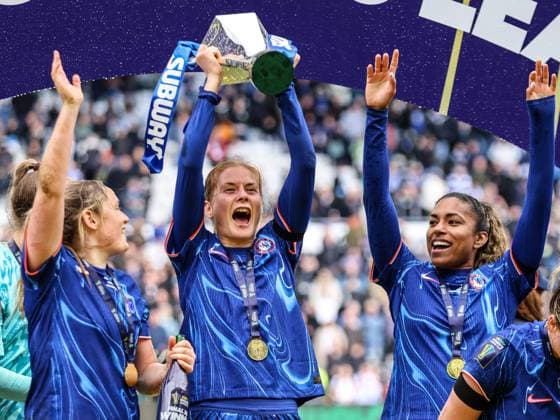 Bilder des Jahres 2025, Sport 03 März Sport Themen der Woche KW11 Sport Bilder des Tages Derby, England, 15th March 2025: Sjoeke Nusken (6 Chelsea) celebrates during the Subway Womens League Cup Final between Chelsea and Manchester City at Pride Park Stadium in Derby, England (Natalie Mincher SPP) Copyright: xNataliexMincher SPPx spp-en-NaMi-335A7394