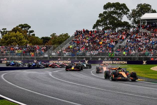 start of the race during the Race of Formula 1 Louis Vuitton Australian Grand Prix 2025; Albert Park, Melbourne, Australia, from March 14 to 16 2025 Formula 1 Louis Vuitton Australian Grand Prix 2025 Alessio De Marco