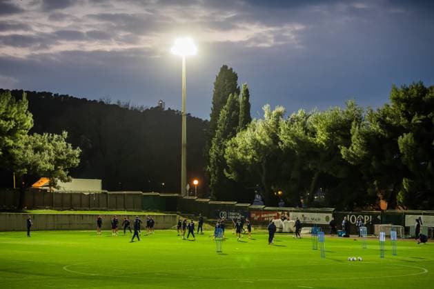 Training session of Croatian National Football Team Training session of Croatian National Football Team at Poljud Stadium on March 17, 2025 in Split, Croatia. Croatia will play UEFA League of Nations match against France on March 20.  ZvonimirxBarisin PIXSELL