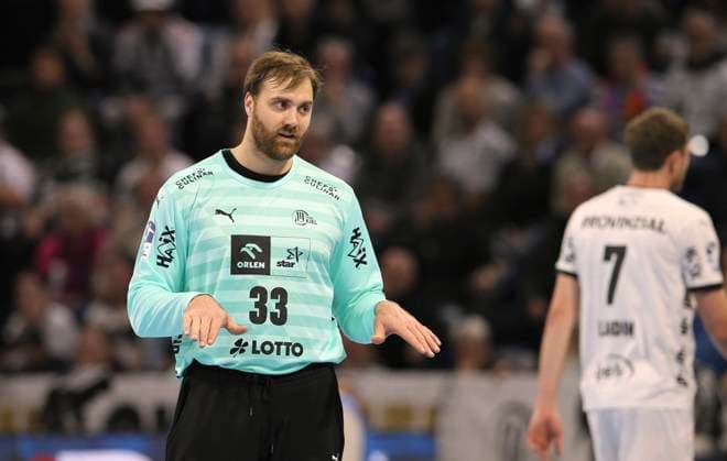 Photo skeptical face of goalkeeper Andreas WOLFF Kiel Handball Men 1 Bundesliga on Wed 11 12 2024 THW Kiel TSV Hannover Burgdorf 28 24