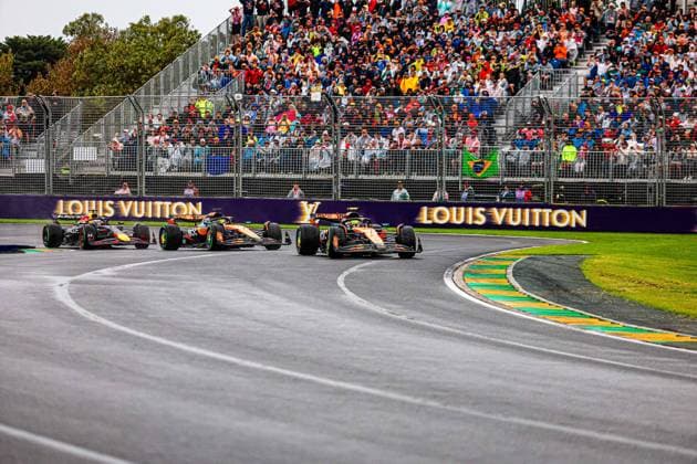 start of the race during the Race of Formula 1 Louis Vuitton Australian Grand Prix 2025 Albert Park, Melbourne, Australia, from March 14 to 16 2025 Formula 1 Louis Vuitton Australian Grand Prix 2025 Malbourne Copyright: xEibner-Pressefotox EP_ADM