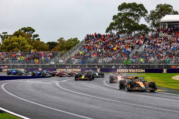 start of the race during the Race of Formula 1 Louis Vuitton Australian Grand Prix 2025 Albert Park, Melbourne, Australia, from March 14 to 16 2025 Formula 1 Louis Vuitton Australian Grand Prix 2025 Malbourne Copyright: xEibner-Pressefotox EP_ADM