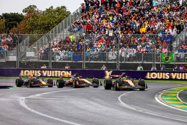 start of the race during the Race of Formula 1 Louis Vuitton Australian Grand Prix 2025 Albert Park, Melbourne, Australia, from March 14 to 16 2025 Formula 1 Louis Vuitton Australian Grand Prix 2025 Malbourne Copyright: xEibner-Pressefotox EP_ADM