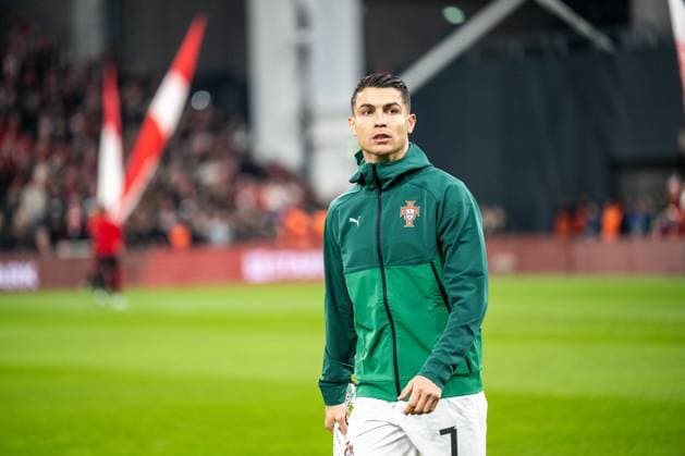 Denmark v Portugal, UEFA Nations League, Copenhagen, Denmark Copenhagen, Denmark. 20th, March 2025. Cristiano Ronaldo (7) of Portugal seen during the UEFA Nations League play-off match between Denmark and Portugal at Parken in Copenhagen. Denmark, Copenhagen  Copyright: xGonzalesxPhoto FrederikkexJensenx