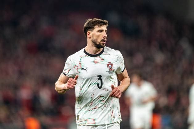 Denmark v Portugal, UEFA Nations League, Copenhagen, Denmark Copenhagen, Denmark. 20th, March 2025. Ruben Dias (3) of Portugal seen during the UEFA Nations League play-off match between Denmark and Portugal at Parken in Copenhagen. Denmark, Copenhagen  Copyright: xGonzalesxPhoto FrederikkexJensenx