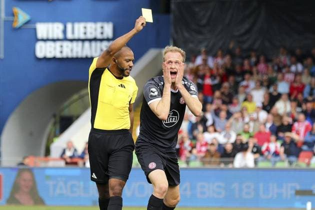 Niederrhein Pokal Rot Weiß Oberhausen RWE FOR EDITORIAL PURPOSES ONLY p Referees Jonah Besong and Lucas Brumme RWO RWE Venue Oberhausen, Stadion Niederrhein Date 22 03 2025 Germany NRW Oberhausen Copyright MichaxKorb Copyright: MichaxKorb doc7zvnf8u7z49ww7f6luu ,EDITORIAL USE ONLY Copyright: MichaxKorb