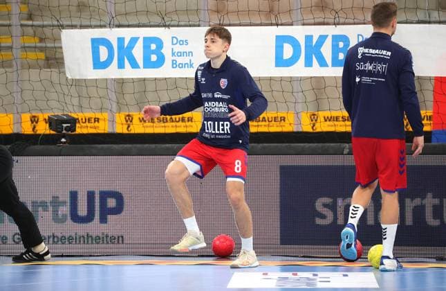 22 03 2025, Germany, Bietigheim, Handball, SG BBM Bietigheim vs VfL Potsdam, Alen Hazumuhamedovic BBM