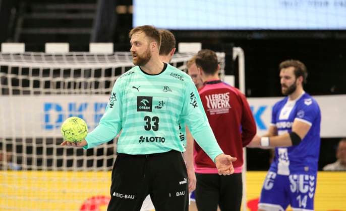 Photo skeptical face of goalkeeper Andreas WOLFF Kiel Handball Men 1 Bundesliga Cup match on Thu 19 12 2024 THW Kiel VfL Gummersbach 36 33 DHB Cup , quarter-final