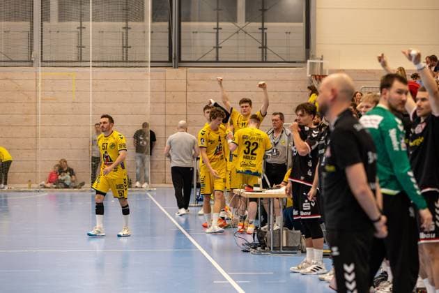 Freude freuen Jubel Jubel, Torjubel, jubelt über das Tor, celebrate the goal, celebration HSG Konstanz GER, GER, HSG Konstanz gegen TuSEM Essen, Handball 2 Bundesliga, 26 Spieltag, Saison 2024 2025, 04 04 25 GER, GER, HSG Konstanz gegen TuSEM Essen, Handball 2 Bundesliga, 26 Spieltag, Saison 2024 2025, 04 04 25 Konstanz Copyright: xEibner-Pressefoto KirstenxThiemannx