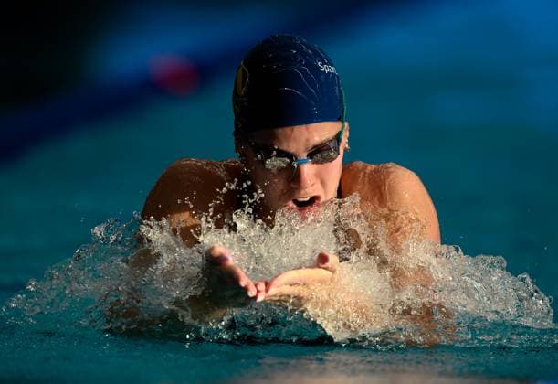 250415 Olivia Klint Ipsa of Sweden competes in women s 100 meters breaststroke final during Swim Open on April 15, 2025 in Stockholm Photo Simon Hastegard BILDBYRAN kod SH SH0613 swimming swimming svomming sverige bbeng  Copyright: SIMONxHASTEGARD BB250415SH016