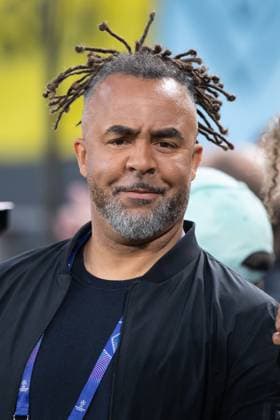 Patrick OWOMOYELA, former football player, portrait, portrait, cropped single image, single motif, football Champions League, quarter final, Round of 8, Borussia Dortmund DO FC Barcelona Barca 3 1 on 15 04 2025 in Dortmund Germany UEFA regulations prohibit any use of photographs as image sequences and or quasi video Â