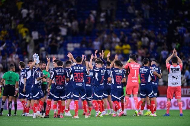 RECORD DATE NOT STATED Liga BBVA MX Clausura 2025 Monterrey vs America Players of Monterrey during the 16th round match between Monterrey and America as part of the Liga BBVA MX, Torneo Clausura 2025 at BBVA Bancomer Stadium, on April 16, 2025 in Monterrey, Nuevo Leon, Mexico. MONTERREY NUEVO LEON MEXICO  Copyright: xJorgexMartinezx 20250416221149_LMX_C25_MTY_AME_MONTERREY310