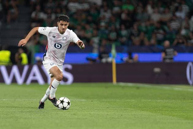 September 17, 2024, Lisbon, Lisbon, Portugal: Lille forward from Norway OSAME SAHRAOUI (11) in action during the game for the Group stage of the UEFA Champions League between Sporting and Lille at Estadio Jose de Alvalade Lisbon Portugal - ZUMAs359 20240917_zsp_s359_102 Copyright: xAlexandrexdexSousax