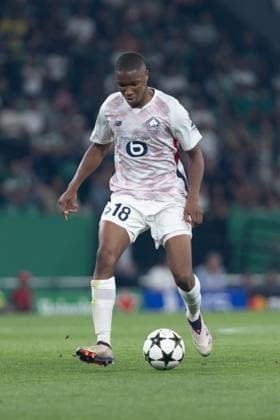 September 17, 2024, Lisbon, Lisbon, Portugal: Lille defender from France BAFODE DIAKITE (18) in action during the game for the Group stage of the UEFA Champions League between Sporting and Lille at Estadio Jose de Alvalade Lisbon Portugal - ZUMAs359 20240917_zsp_s359_137 Copyright: xAlexandrexdexSousax