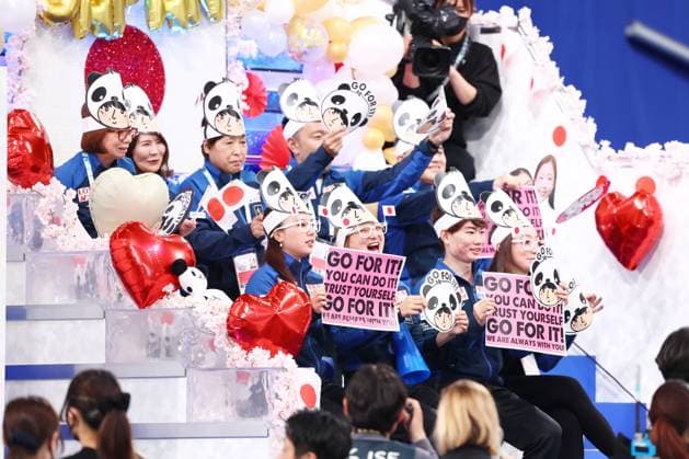 Japan team group, Mannschaftsbild, Totale APRIL 18, 2025 - Figure skating, Eiskunstlauf : ISU World Team Trophy in Figure Skating 2025 Men s Free Skating at Tokyo Metropolitan Gymnasium in Tokyo, Japan.  (288007316)