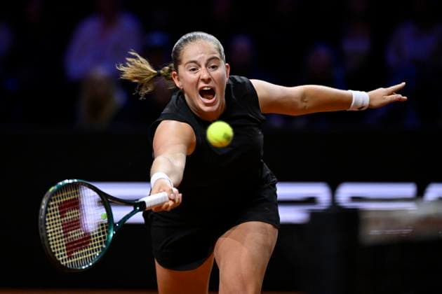 Jelena Ostapenko LAT Action Tennis Womens Porsche Cup Porsche Tennis Grand Prix GP Stuttgart 2025 Porsche Arena 21 04 2024 DFL REGULATIONS PROHIBIT ANY USE OF PHOTOGRAPHS AS IMAGE SEQUENCES AND OR QUASI VIDEO Tennis Womens Porsche Cup Porsche Tennis Grand Prix GP Stuttgart 2025