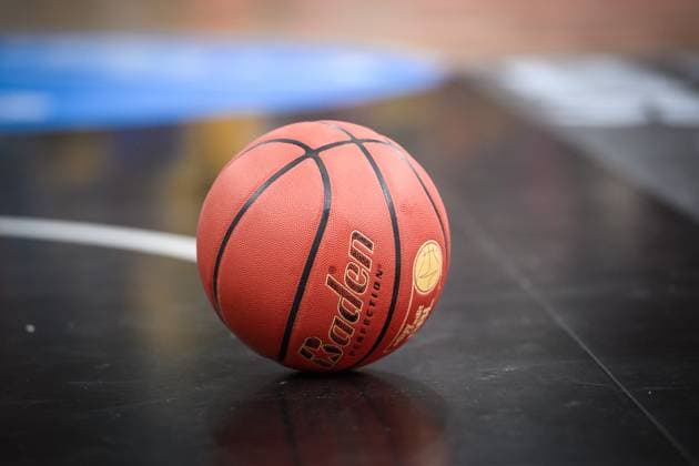Feature, Symbol Basketball on the court GER, MHP Riesen Ludwigsburg vs Veolia Towers Hamburg, easycredit BBL, Basketball, Bundesliga, Matchday 30, Season 2024 2025, 26 04 2025 GER, MHP Riesen Ludwigsburg vs Veolia Towers Hamburg, easycredit BBL, Basketball, Bundesliga, Matchday 30, Season 2024 2025, 26 04 2025 Ludwigsburg Copyright: xSandyxDinkelackerx EP_SDR