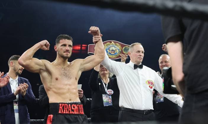 Sindelfingen , Boxing Showdown for Legacy II , WBO Intercontinental Championship ,left Ardian Krasniqi GER