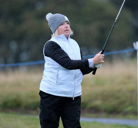 UK: The Alfred Dunhill Links Championship at Kingsbarns, St Andrews, Scotland on 30 September 2022 Pictured: Matthew Fitzpatrick (England) on the 9th tee at Kingsbarns during the second round of the Alfred Dunhill Links Championship 2022 St Andrews Fife Scotland Copyright: xAlexxToddx