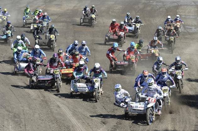 1 May Motocross Eyller Berg FOR EDITORIAL PURPOSES ONLY EDITORIAL USE ONLY p Athletes take part in the 1 May Motocross in Kamp Lintfort on Thursday, 01 05 2025 Germany NRW Kamp Lintfort Copyright OleksandrxVoskresenskyi Copyright: OleksandrxVoskresenskyi doc80g6ru1phuo104rnu9nh ,EDITORIAL USE ONLY Copyright: OleksandrxVoskresenskyi