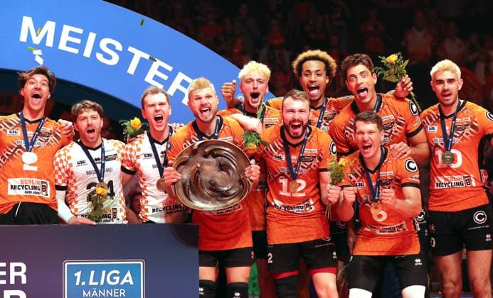 Sport Volleyball Bundesliga Mens Play Off Final 3 Match Season 2024 2025 03 05 2025 BR Volleys Berlin BRV vs SVG Lüneburg