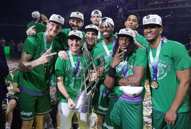 Unicaja Malaga wins the final against Galatasaray Istanbul and defends the title Basketball Champions League BCL Final Four in Athens Final