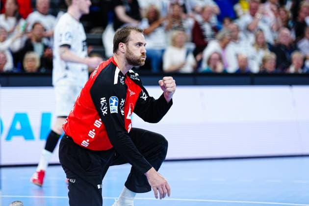 Cheering after Andreas Wolffs save THW Kiel, 33 GER, THW Kiel vs TBV Lemgo Lippe, Handball, Bundesliga, Matchday, 29, Season 2024 2025, 15 05 2025 GER, THW Kiel vs TBV Lemgo Lippe, Handball, Bundesliga, Matchday, 29, Season 2024 2025, 15 05 2025 Kiel Copyright: xEibner-Pressefoto MarcelxvonxFehrnx EP_MFN