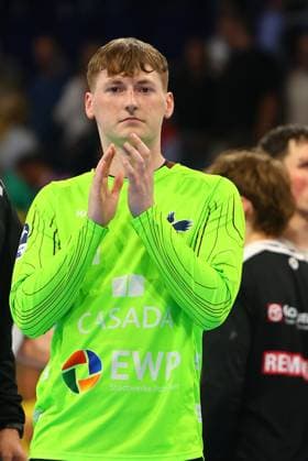 Frederik Hoeler Potsdam Rhein Neckar Loewen vs 1 VfL Potsdam, Handball, 1 Bundesliga, 15 05 2025 Rhein Neckar Loewen vs 1 VfL Potsdam, Handball, 1 Bundesliga, 15 05 2025 Mannheim Copyright: xEibner-Pressefotox EP_RWS