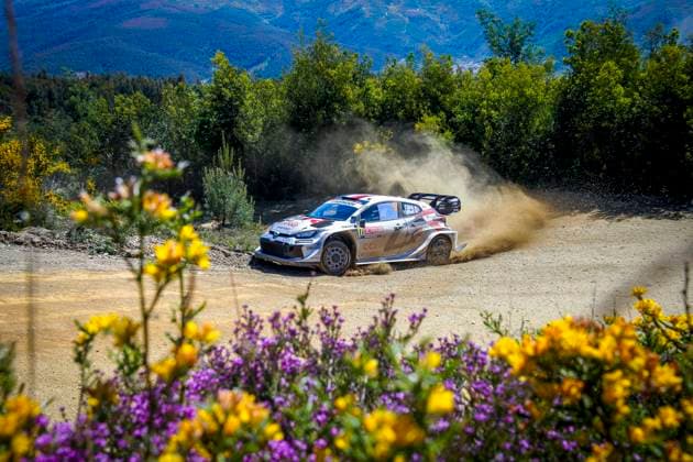 Bilder des Jahres 2025, Sport 05 Mai Sport Themen der Woche KW20 Sport Bilder des Tages AUTO - WRC, Motorsport Rallye, WM - RALLY DE PORTUGAL 2025 17 Sebastien OGIER, Vincent LANDAIS, Toyota GR Yaris Rally1, action during the 2025 Rally de Portugal, 5th round of the 2025 WRC World Rally Car Championship, from May 15 to 18, 2025 at Matosinhos, Porto, Portugal - MatosinhosPortugal Copyright: xPauloxMariax