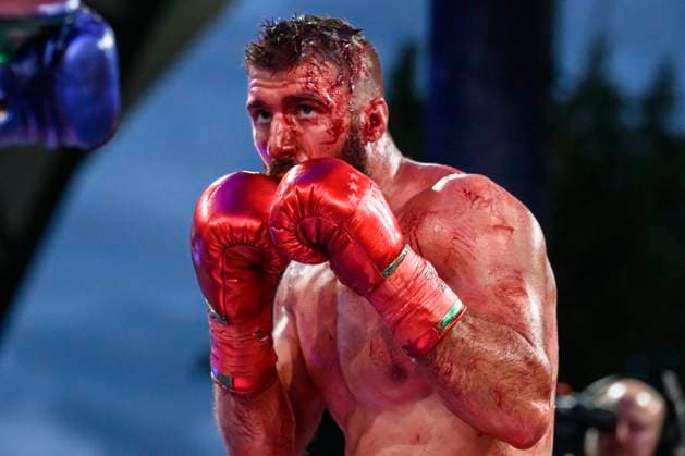 GER, Magdeburg, Great SES Anniversary Boxing Gala on Saturday, May 17, 2025 at the Seebuehne in Magdeburg, SES Sport Events Steinforth, Artur Reis GER vs Mate Rudan CRO IBF Europe Title Super Middleweight 10 Rounds , f l in picture Mate Rudan 17 05 2025 Copyright: HMBxMedia UwexKoch
