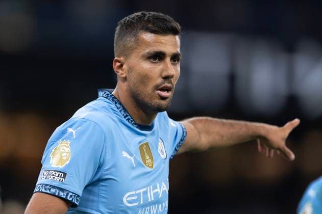 Manchester City FC v AFC Bournemouth - Premier League MANCHESTER, ENGLAND - MAY 20: Rodri of Manchester City during the Premier League match between Manchester City FC and AFC Bournemouth at Etihad Stadium on May 20, 2025 in Manchester, England. Rodri Manchester Etihad Stadium England United Kingdom Copyright: xVisionhausx 776173247
