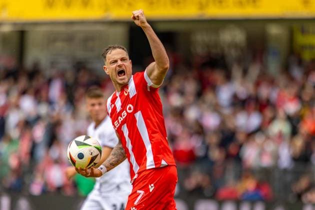 Cottbus, Germany 17 May 2025 3 Liga 2024 2025 FC Energie Cottbus vs FC Ingolstadt Im Bild DFB regulations prohibit any use of photographs as image sequences and or quasi video LEAG Energie Stadion Brandenburg Copyright: xFotostandx xSchäferx