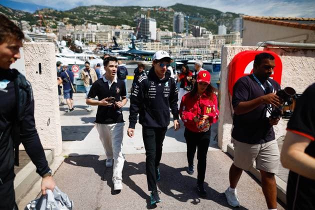 F1 - MONACO GRAND PRIX 2025 KIMI ANTONELLI Andrea (ita), Mercedes AMG F1 Team W16, portrait during the Formula 1 Tag Heuer Grand Prix de Monaco, 8th round of the 2025 FIA Formula One World Championship, WM, Weltmeisterschaft from May 23 to 25, 2025 on the Circuit de Monaco, in Monte-Carlo, Monaco - Monte-CarloMonaco  Copyright: xJavierxJimenezx