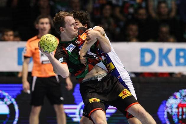 Felix Claar SC Magdeburg,7 Handball Bundesliga Season 2024 2025 SC Magdeburg vs ThSV Eisenach at the GETEC Arena in Magdeburg Action,Handball,Germany,22 05 2025