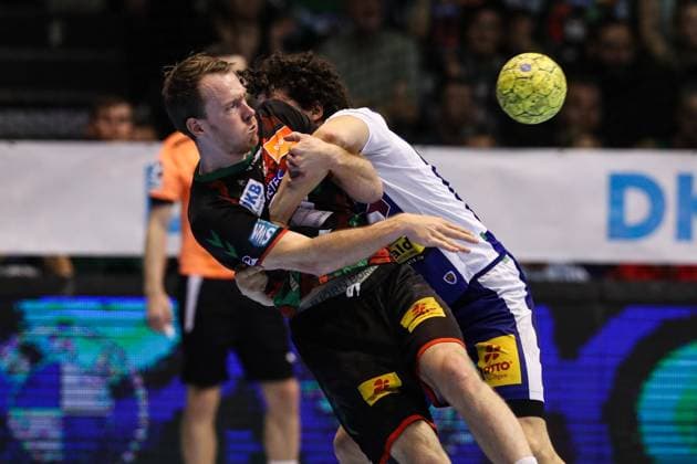 Felix Claar SC Magdeburg,7 Handball Bundesliga Season 2024 2025 SC Magdeburg vs ThSV Eisenach at the GETEC Arena in Magdeburg Action,Handball,Germany,22 05 2025