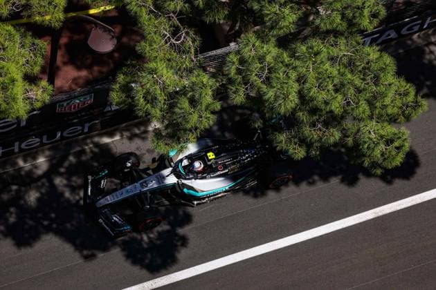 F1 - MONACO GRAND PRIX 2025 12 KIMI ANTONELLI Andrea (ita), Mercedes AMG F1 Team W16, action during the Formula 1 Tag Heuer Grand Prix de Monaco, 8th round of the 2025 FIA Formula One World Championship, WM, Weltmeisterschaft from May 23 to 25, 2025 on the Circuit de Monaco, in Monte-Carlo, Monaco - Monte-CarloMonaco  Copyright: xFLORENTxGOODENx