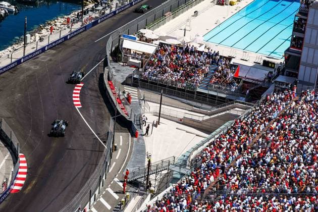 F1 - MONACO GRAND PRIX 2025 12 KIMI ANTONELLI Andrea (ita), Mercedes AMG F1 Team W16, 63 RUSSELL George (gbr), Mercedes AMG F1 Team W16, action during the Formula 1 Tag Heuer Grand Prix de Monaco, 8th round of the 2025 FIA Formula One World Championship, WM, Weltmeisterschaft from May 23 to 25, 2025 on the Circuit de Monaco, in Monte-Carlo, Monaco - Monte-CarloMonaco  Copyright: xFLORENTxGOODENx