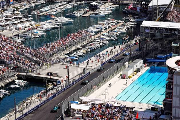 F1 - MONACO GRAND PRIX 2025 12 KIMI ANTONELLI Andrea (ita), Mercedes AMG F1 Team W16, 63 RUSSELL George (gbr), Mercedes AMG F1 Team W16, action during the Formula 1 Tag Heuer Grand Prix de Monaco, 8th round of the 2025 FIA Formula One World Championship, WM, Weltmeisterschaft from May 23 to 25, 2025 on the Circuit de Monaco, in Monte-Carlo, Monaco - Monte-CarloMonaco  Copyright: xFLORENTxGOODENx