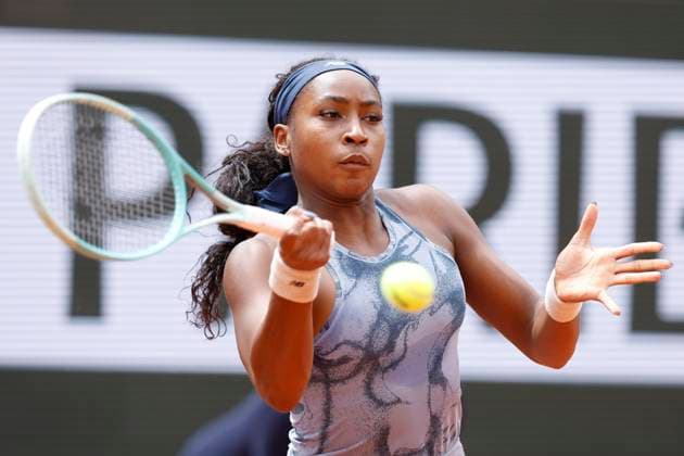 May 27, 2025, Paris, Paris, France: Coco Gauff (USA) in action during the tennis Grand Slam of Roland Garros 2025,match betweenOlivia Gadecki (AUS) and Coco Gauff (USA) at Roland Garros Stadium - on May 27 2025.Paris - France Paris France - ZUMAb253 20250527_zsp_b253_062 Copyright: xLoicxBaratouxx