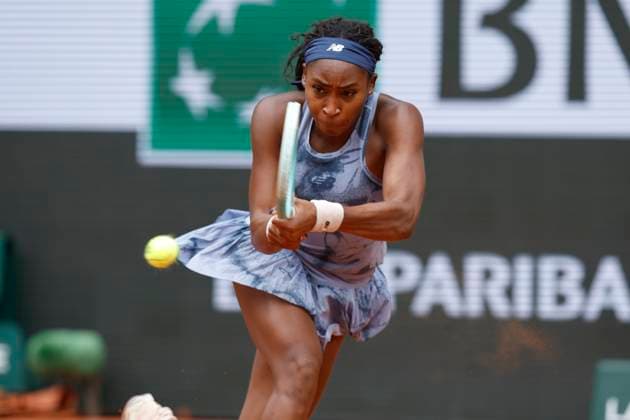 May 27, 2025, Paris, Paris, France: Coco Gauff (USA) in action during the tennis Grand Slam of Roland Garros 2025,match betweenOlivia Gadecki (AUS) and Coco Gauff (USA) at Roland Garros Stadium - on May 27 2025.Paris - France Paris France - ZUMAb253 20250527_zsp_b253_065 Copyright: xLoicxBaratouxx