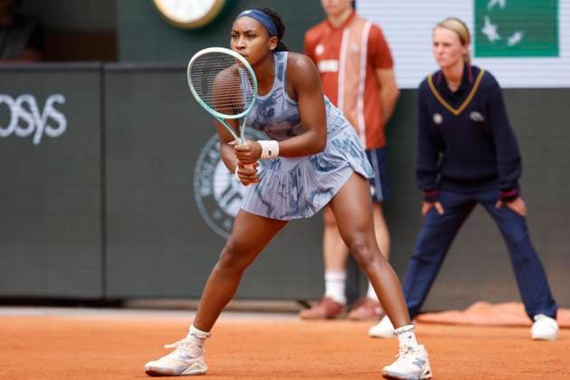 May 27, 2025, Paris, Paris, France: Coco Gauff (USA) in action during the tennis Grand Slam of Roland Garros 2025,match betweenOlivia Gadecki (AUS) and Coco Gauff (USA) at Roland Garros Stadium - on May 27 2025.Paris - France Paris France - ZUMAb253 20250527_zsp_b253_067 Copyright: xLoicxBaratouxx