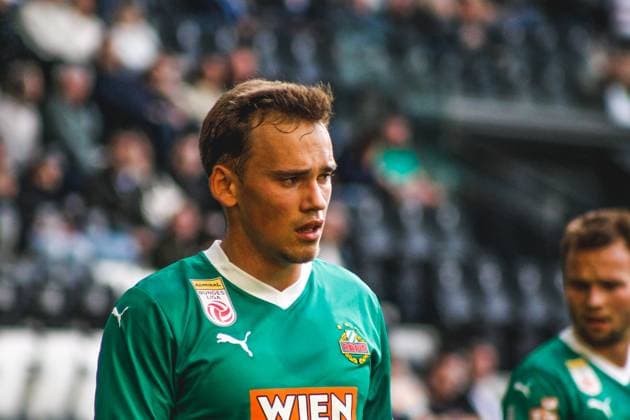 Football Austria, Admiral Bundesliga 2024 2025, European Cup playoff first leg, Bundesliga ECL final Linzer ASK Lask Linz vs SK Rapid Wien Raiffeisen Arena Linz Nikolaus Wurmbrand SK Rapid Wien 48 Copyright: xLukasxBierederx
