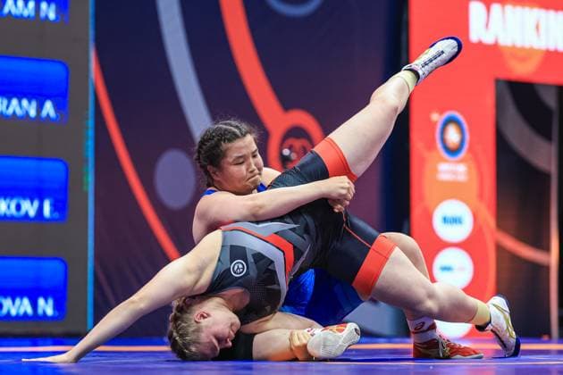 Wrestling Ulaanbaatar Open 2025 72kg WW Kristina Bratchikova UWW df Tsogzolmaa Dorjsuren MGL Copyright: xUnitedxWorldxWrestlingx xAmirrezx