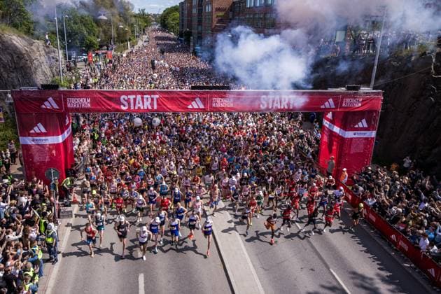 250531 Start of the Stockholm Marathon on May 31, 2025 in Stockholm  Copyright: KENTAxJÖNSSON BB250531KJ007