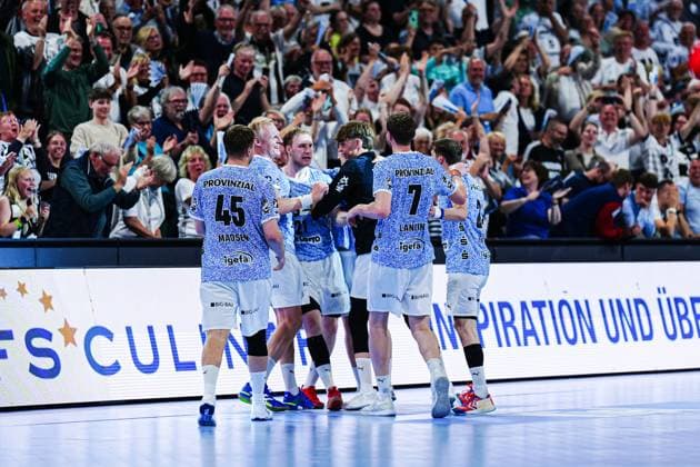 THW Kiel cheers after victory end of match GER, THW Kiel vs Handball Sport Verein Hamburg, Handball, Bundesliga, Matchday 32, Season 2024 2025, 31 05 2025 GER, THW Kiel vs Handball Sport Verein Hamburg, Handball, Bundesliga, Matchday 32, Season 2024 2025, 31 05 2025 Kiel Copyright: xEibner-Pressefoto MarcelxvonxFehrnx EP_MFN