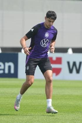 Aleksandar Pavlovic Germany Germany, 7 Herzo Base 01 06 2025 German national team Nations League final round, preparation, Home Ground, HerzoBase, World of Adidas, Herzogenaurach