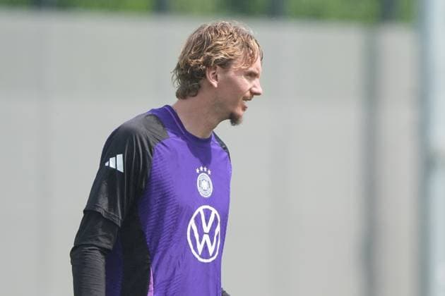 Nick Woltemade Germany Germany, 9 Herzo Base 01 06 2025 German national team Nations League final round, preparation, Home Ground, HerzoBase, World of Adidas, Herzogenaurach